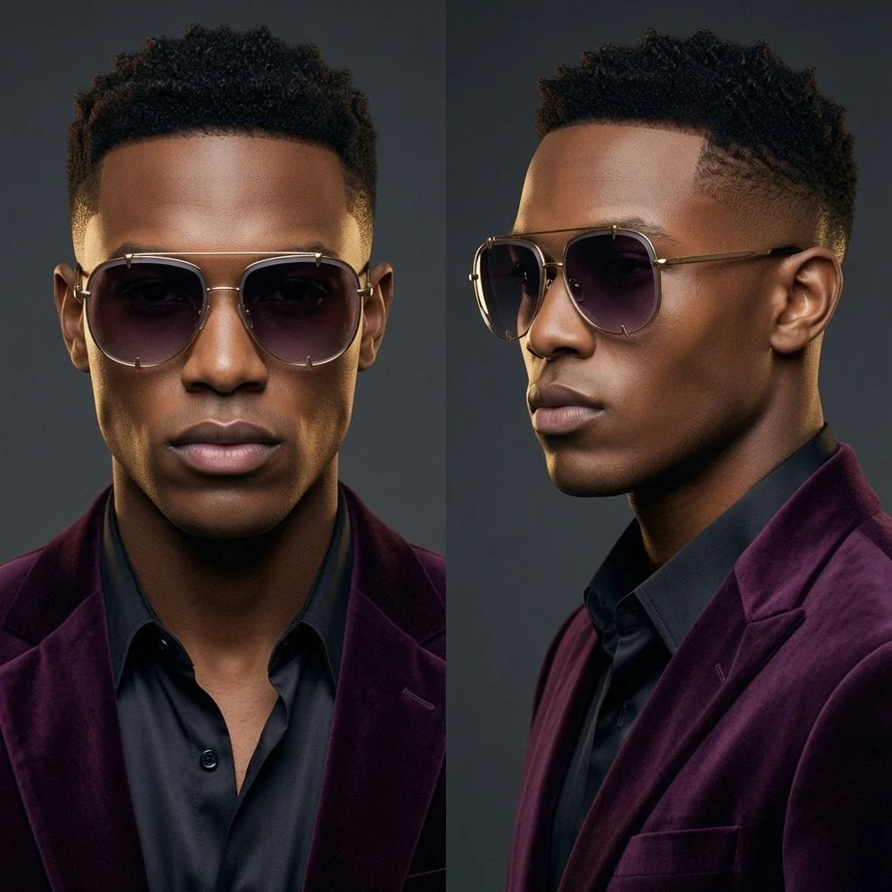 Trendy‎ Sunglasses Women Men Retro Oversized Round Vintage Shield Shades Lentes